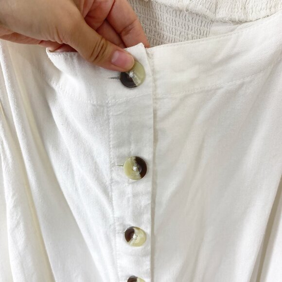 NWT Free People White Maxi Dress Size X-Small - Picture 9 of 14